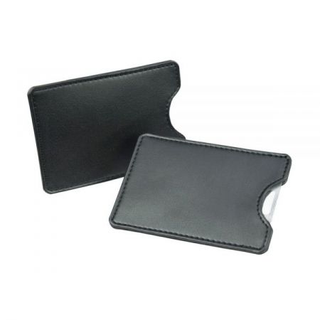 Personalized leather card holder